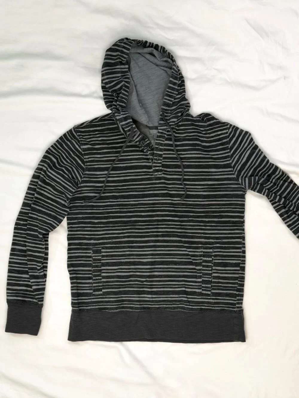 Converse One Star Striped Pullover Hoodie M